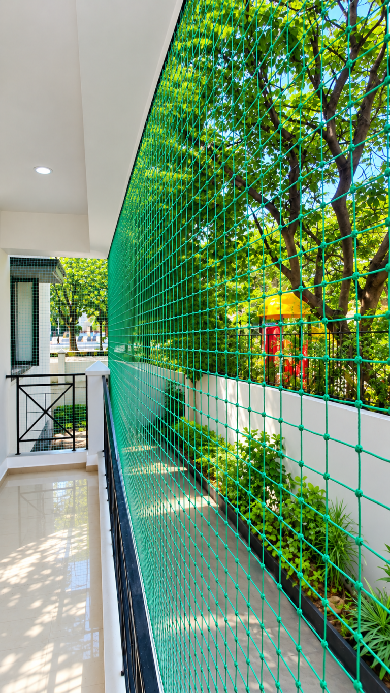 Pigeon net installation for balcony in Gurugram